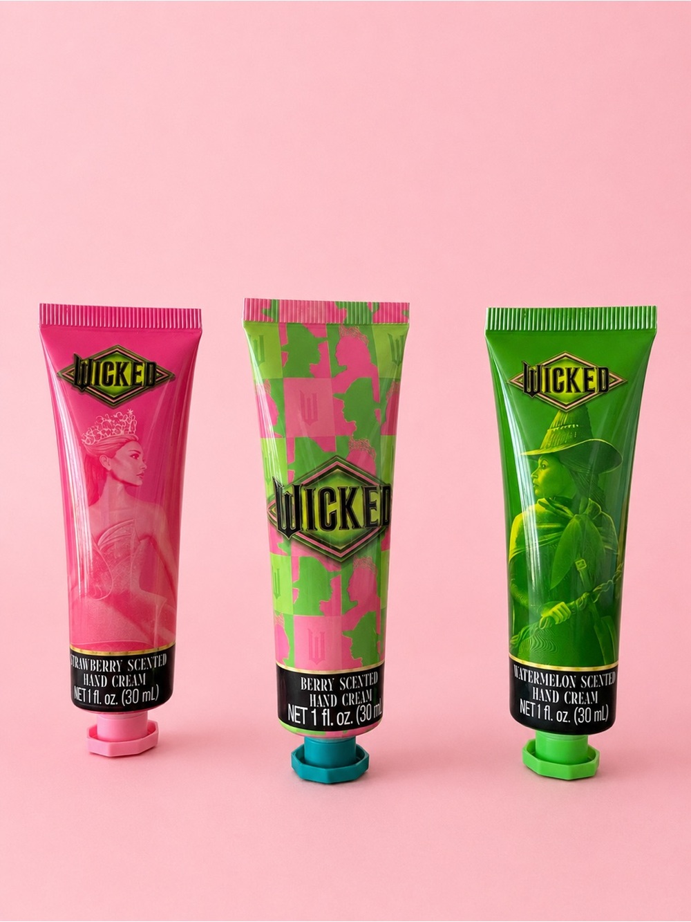 WICKED Hand Cream Trio – Strawberry, Berry, Watermelon Scented Options